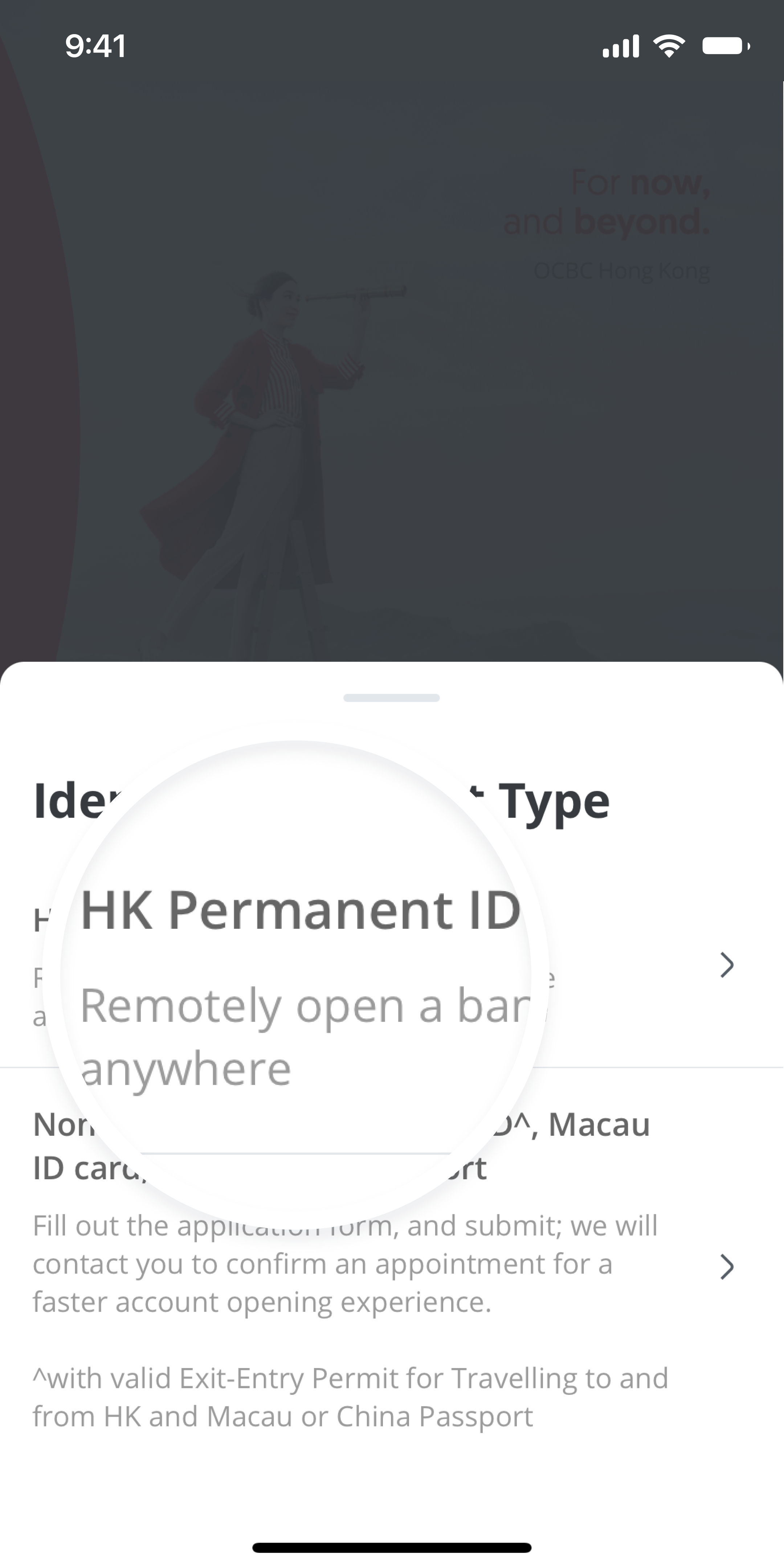 Select “HK Permanent ID”