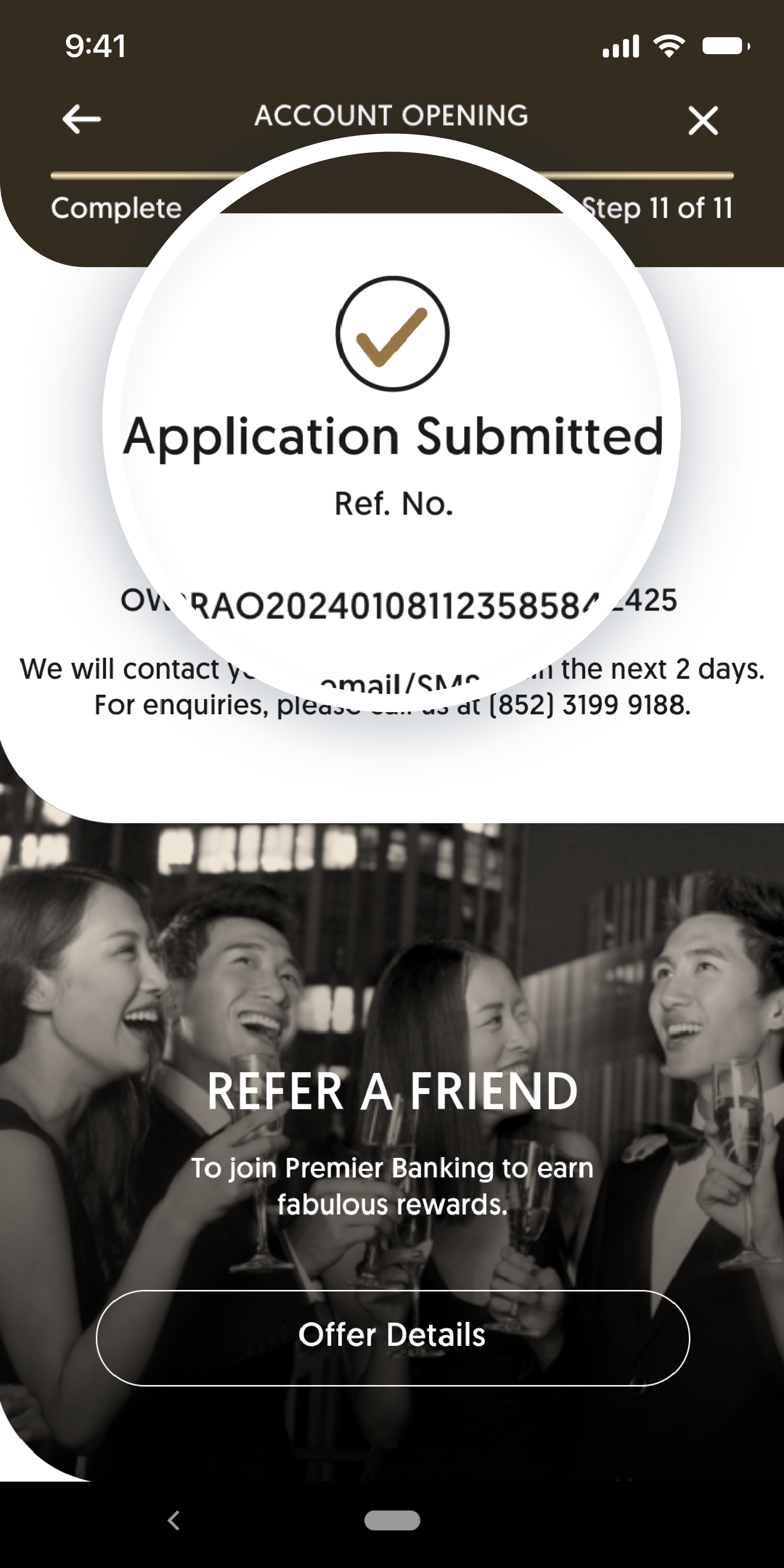 Submit application